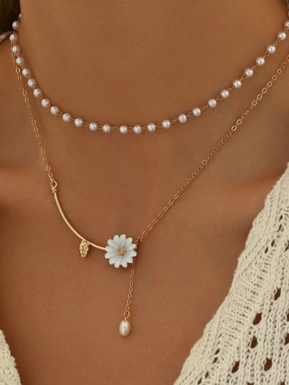 Pearl Layered Necklace S1493